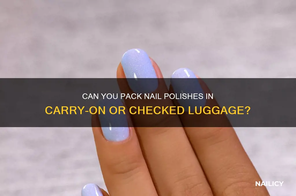 can i bring nail polishes on the plan