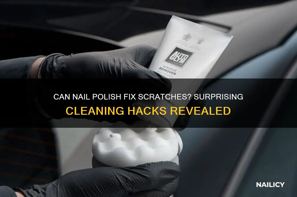 can i clean a scratch with nail polish
