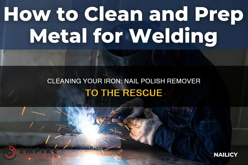 can i clean my iron with nail polish remover