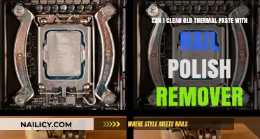 Cleaning Old Thermal Paste: Nail Polish Remover Safe?