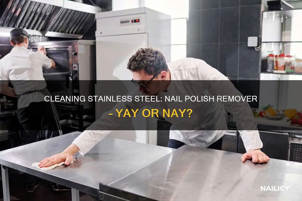 can i clean stainless steel with nail posh remover