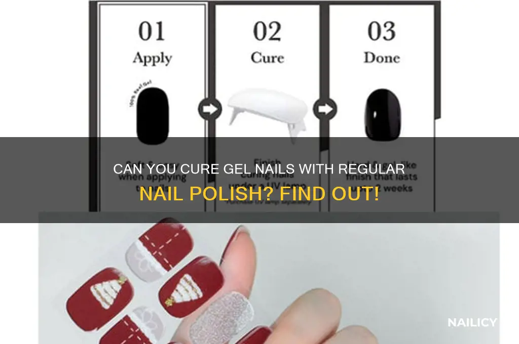 can i cured to coat with regular nail polish