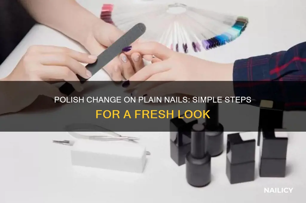 can i do polish change on plain nails