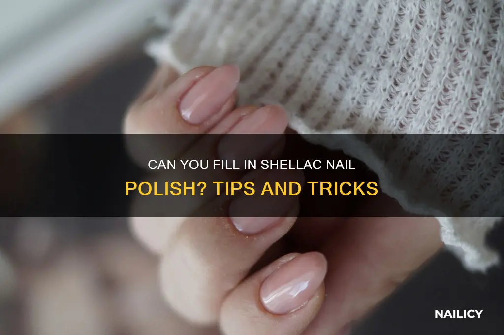 can i fill in my shellac nail polish