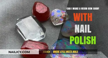 Enhance Resin Gems: Achieve a Shiny Finish with Nail Polish