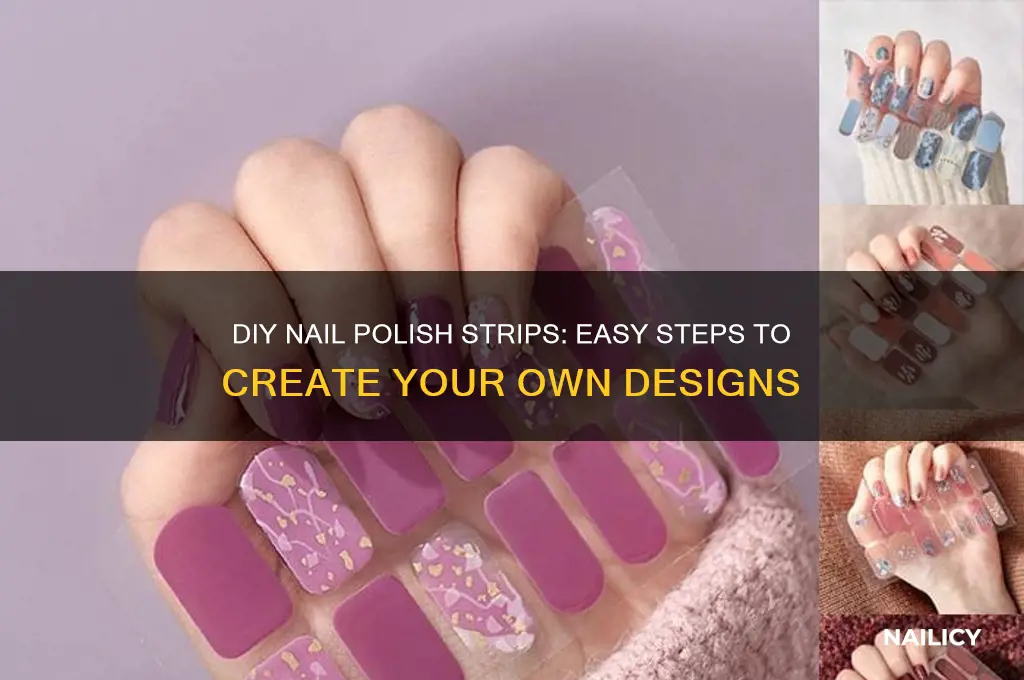 can i make my own nail polish strips