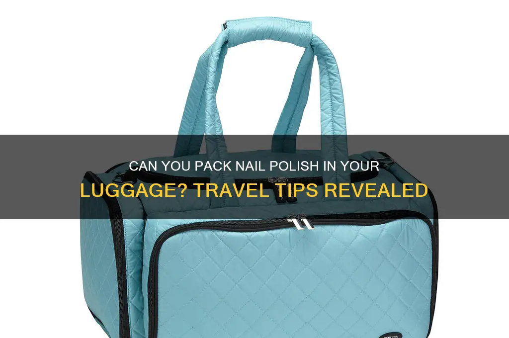 can i pack nail polish plan