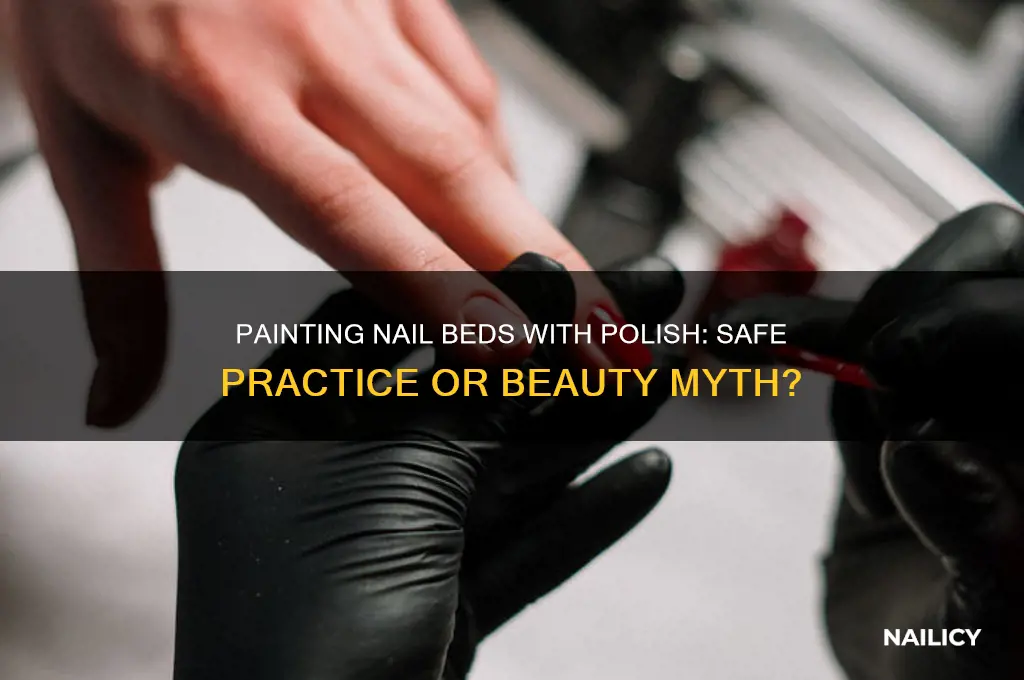 can i paint a nails bed with nail polish
