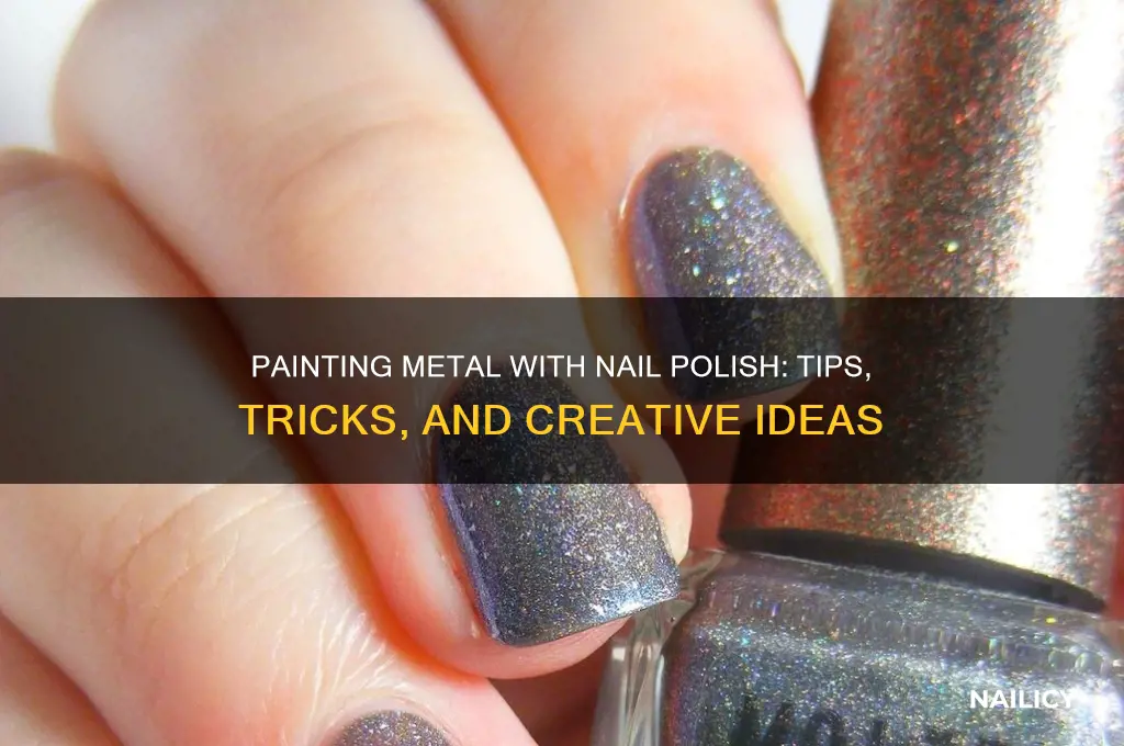 can i paint metal with nail polish