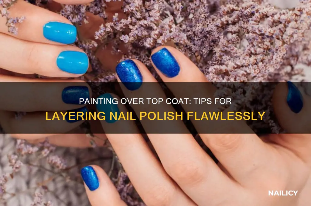 can i paint over top coat nail polish