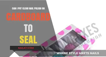 Sealing Cardboard with Clear Nail Polish: Creative Crafting Tips