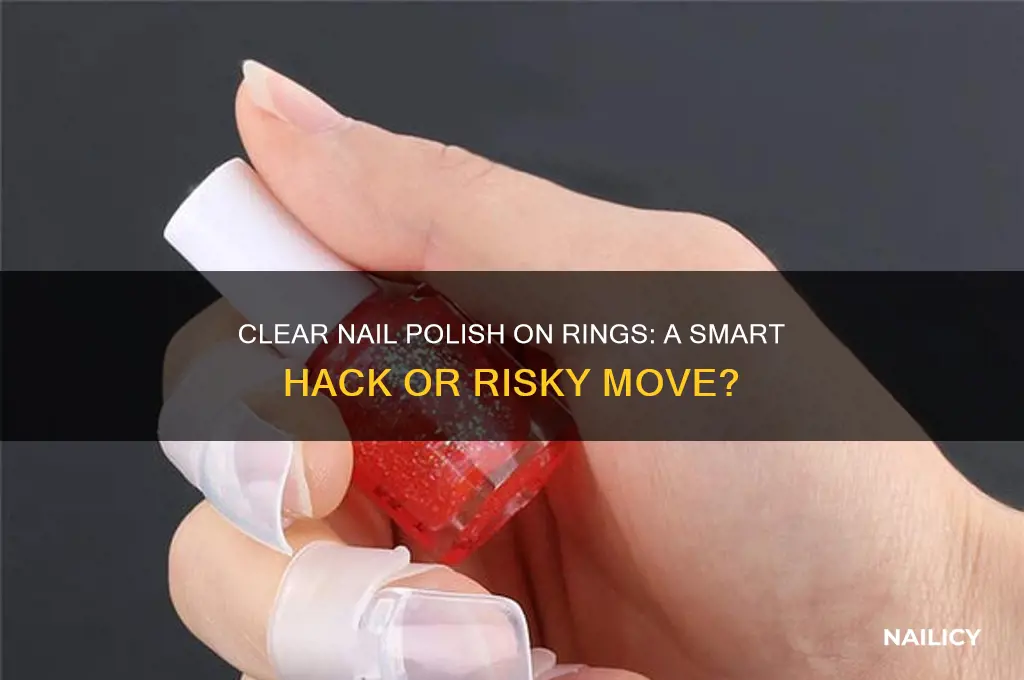 can i put clear nail polish on my ring