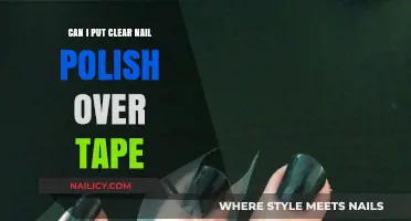 Clear Nail Polish Over Tape: A Creative Hack or Disaster?