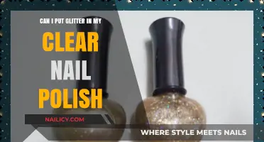 Glitter in Clear Nail Polish: Creative DIY or Beauty Blunder?