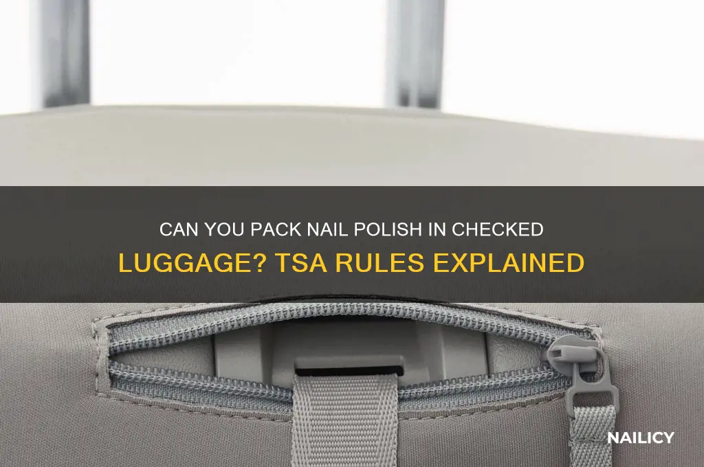 can i put nail polish in my checked bag