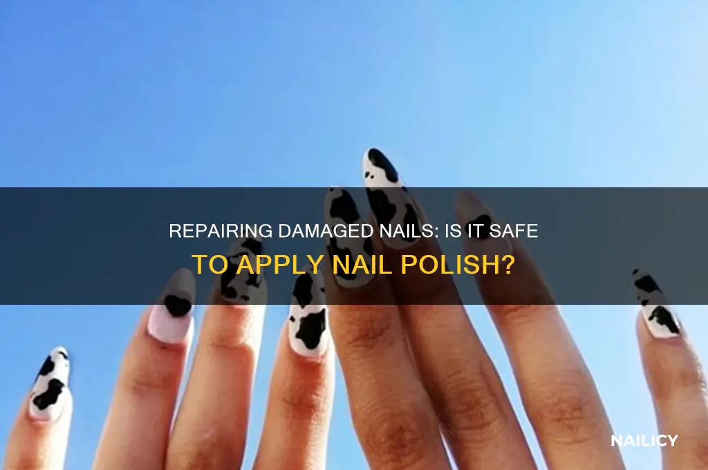can i put nail polish on damaged nails