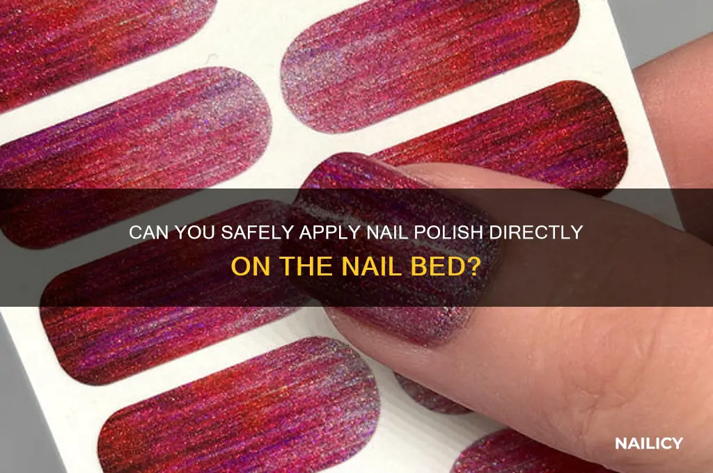 can i put nail polish on nail bed