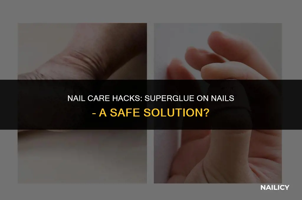 can i put superglue on my nails
