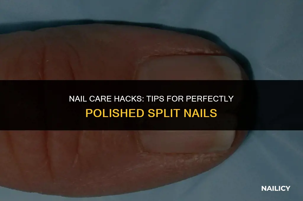 can i put tips on my split nails