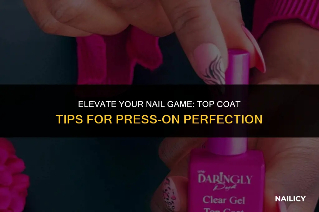 can i put top coat on press on nails