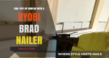 Shiplap Installation Made Easy: Using a Ryobi Brad Nailer
