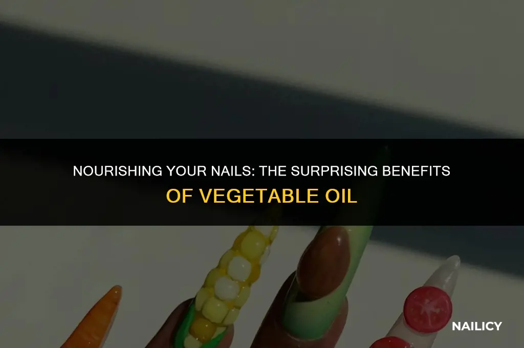 can i put vegetable oil on my nails