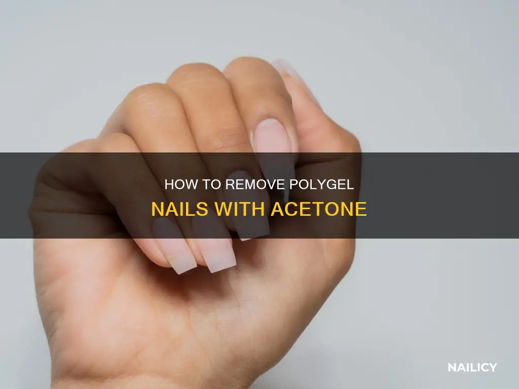 can i remove my polygel nails with acetone