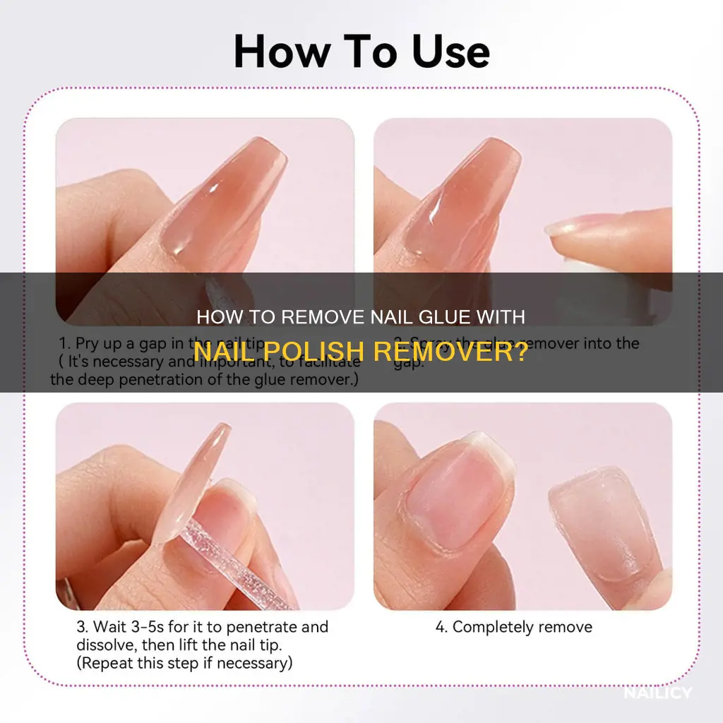 can i remove nail glue with nail polish remover