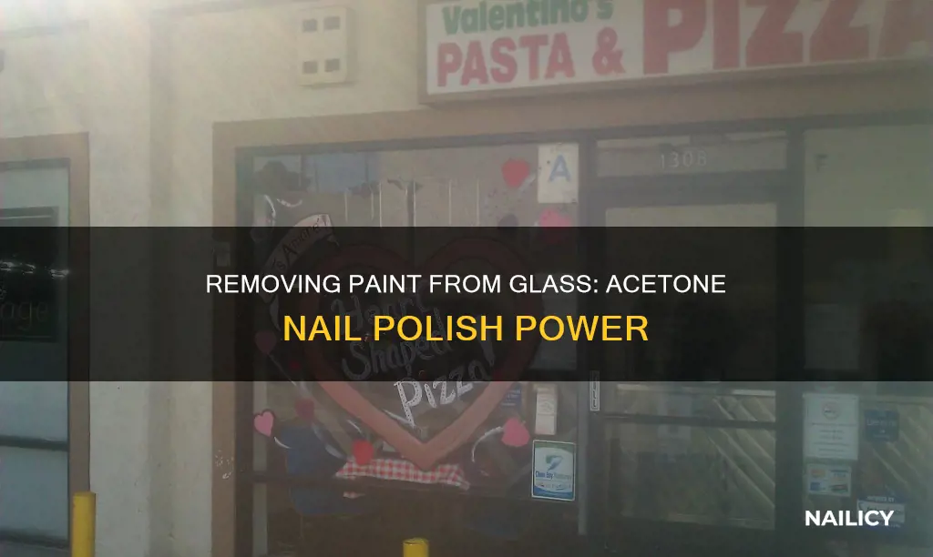 can i remove paint from glass with acetone nail polish