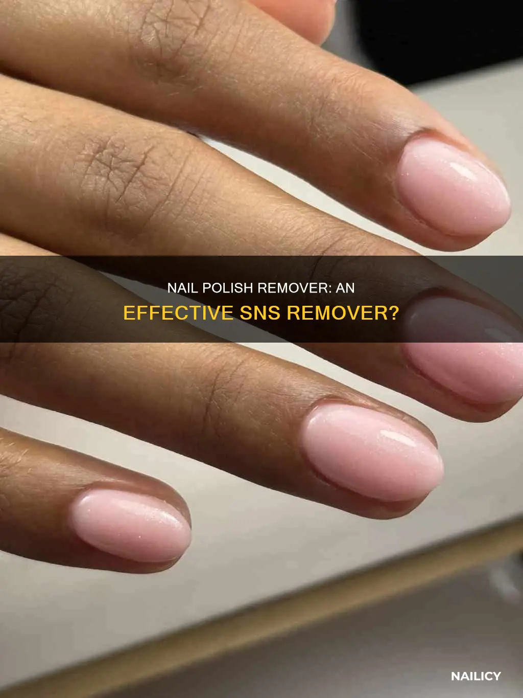 can i remove sns with nail polish remover