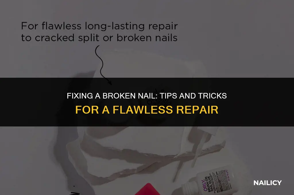can i repair a broken nail