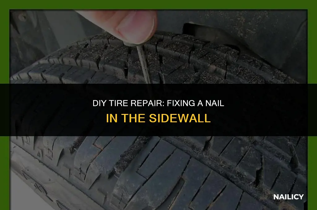 can i repair nail in sidewall of tire
