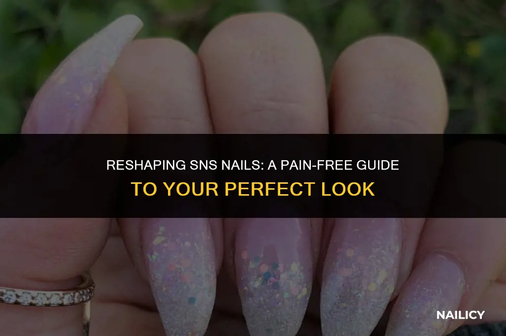 can i reshape my sns nails without hurting them