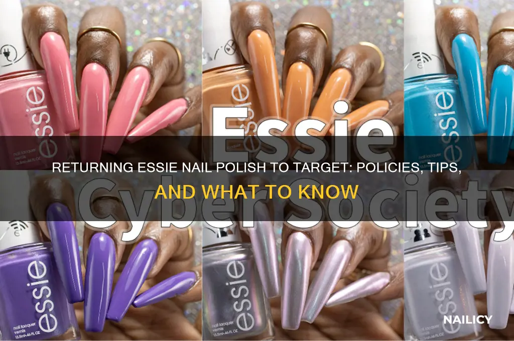 can i return essie nail polish to target