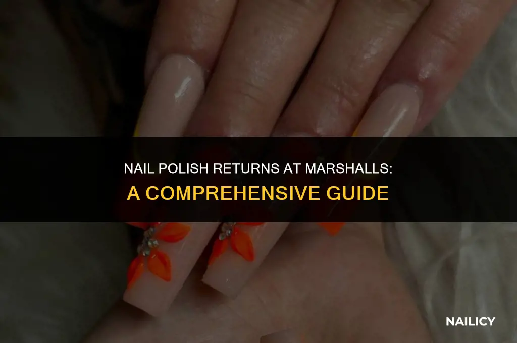 can i return nail makeup to marshalls