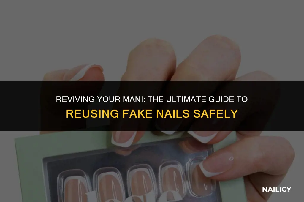 can i reuse fake nails