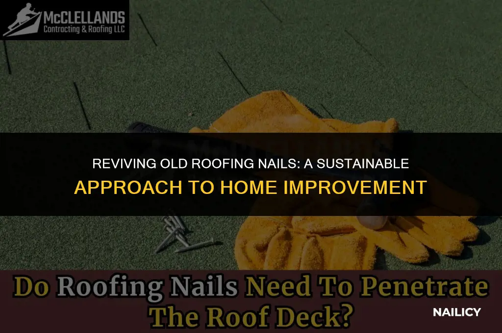 can i reuse old roofing nails