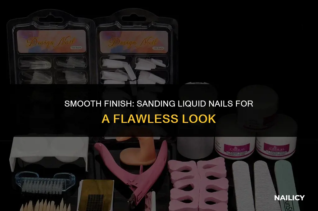 can i sand liquid nails