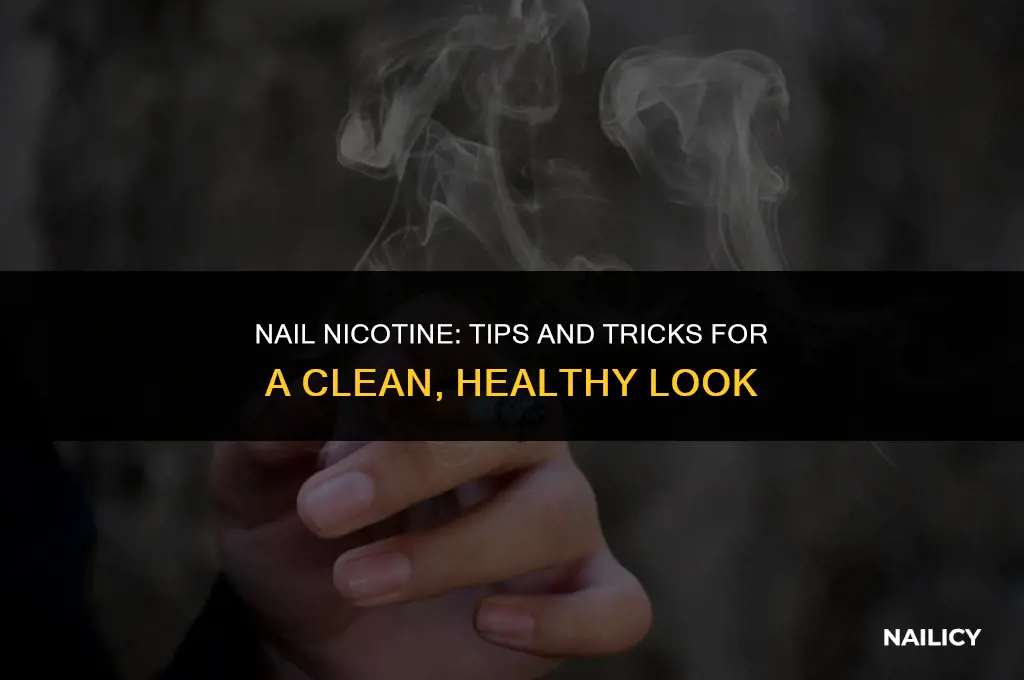 can i sanf nicotine off my nails