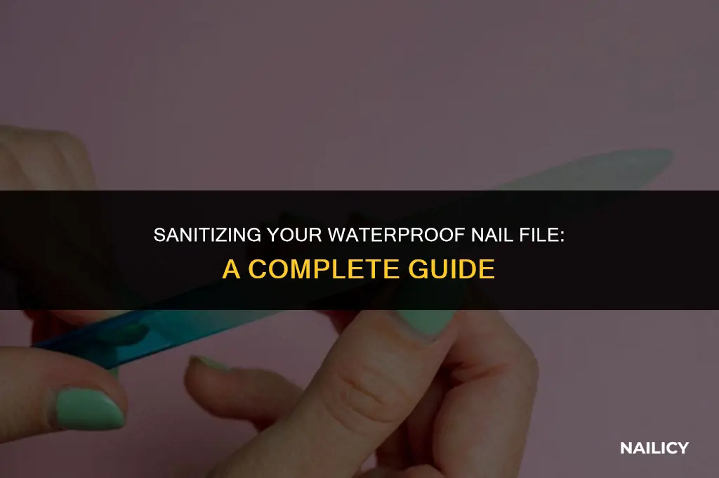 can i sanitize a waterproof nail file