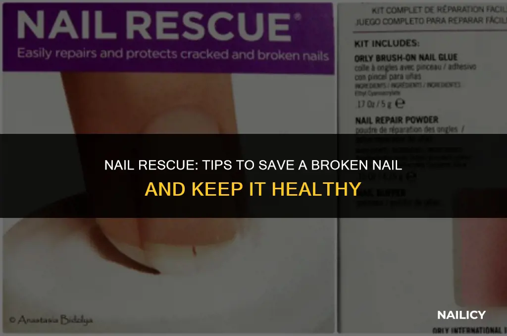 can i save a broken nail