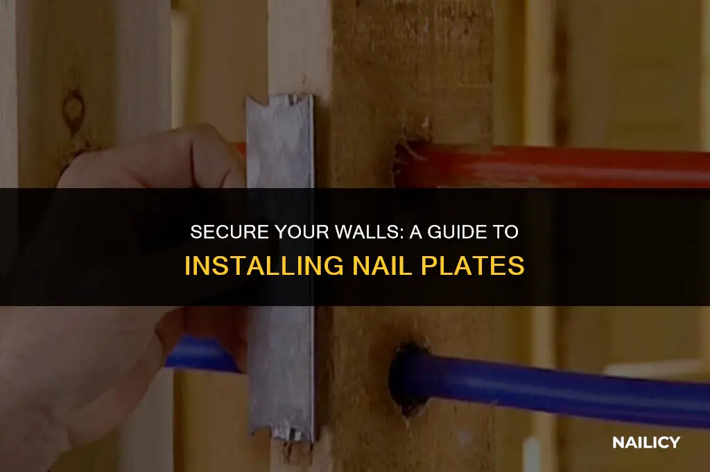 can i screw in a nail plate