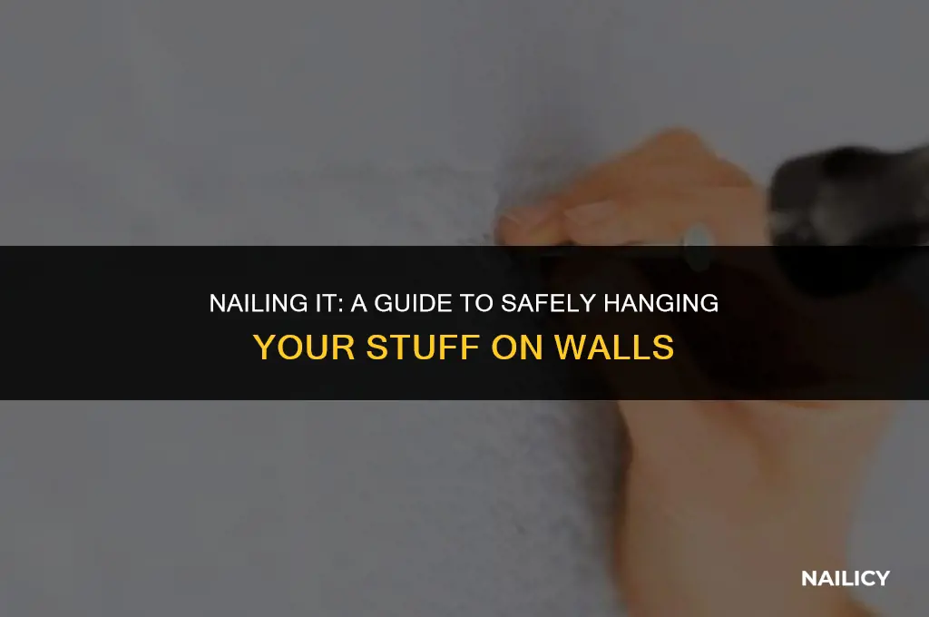 can i screw nails into wall
