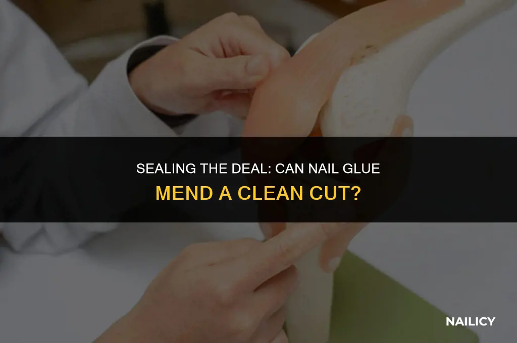 can i seal a clean cut with nail glue