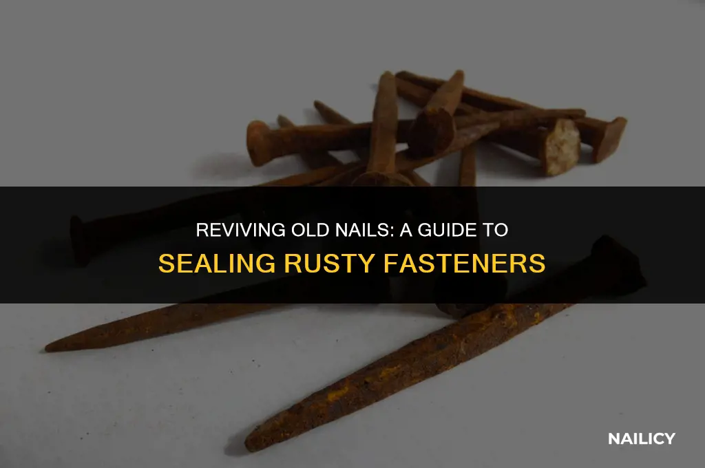 can i seal rusty nails
