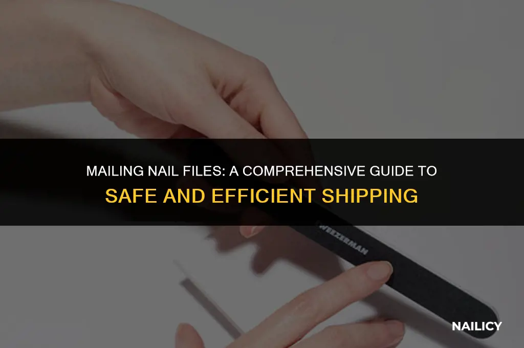 can i send a nail file in a standard envelope