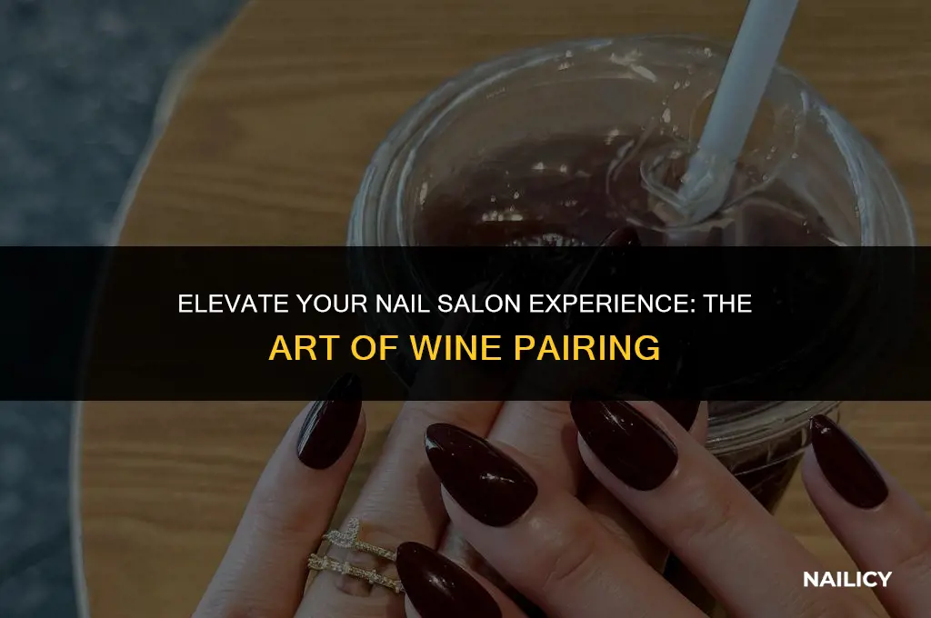 can i serve wine at my nail salon