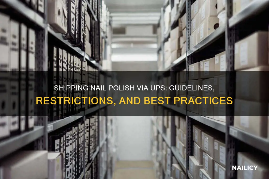 can i ship nail polish via ups