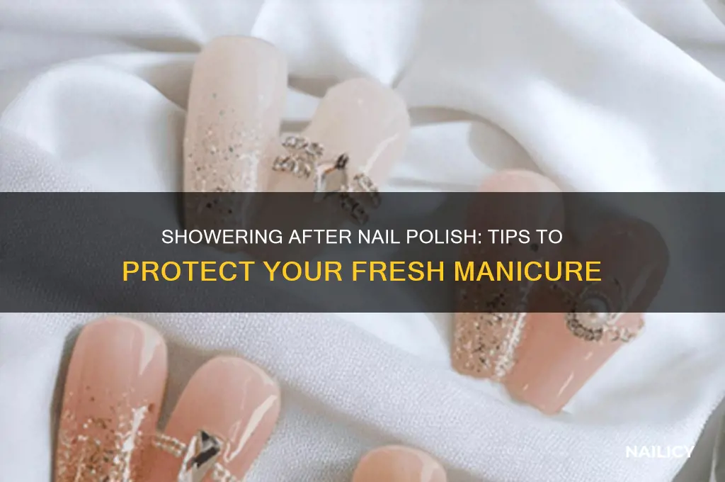 can i shower after nail polish