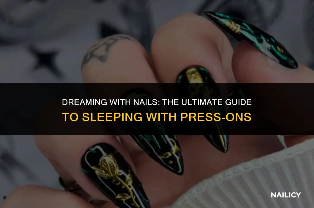 can i sleep with press on nails